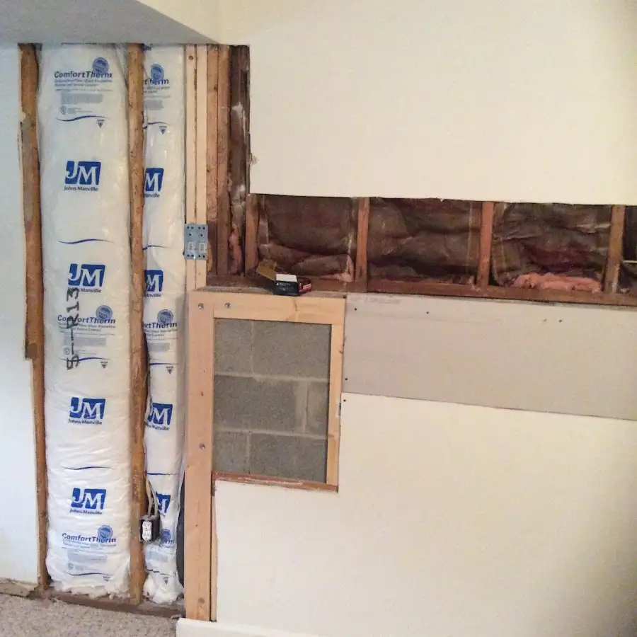 Wall insulation replacement during Contents Cleaning & Restoration in New Philadelphia